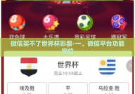微信买不了世界杯彩票-一、微信平台功能定位