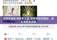 世界杯体彩竞猜怎么玩-解锁世界杯精彩，体彩竞猜全攻略