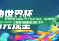 买世界杯彩票哪个好-甄选智慧，揭秘世界杯彩票购买的最佳选择