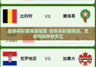 世界杯彩票预测冠军-世界杯彩票预测，艺术与科学的交汇