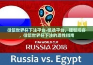 微信世界杯下注平台-慎选平台，理智观赛，微信世界杯下注的理性指南