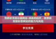 世界杯竞猜彩票网站-球迷的狂欢，世界杯竞猜彩票网站的魅力与风险