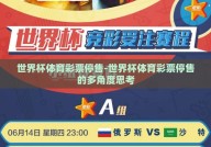 世界杯体育彩票停售-世界杯体育彩票停售的多角度思考