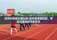 世界杯体育彩票比例-世界杯体育彩票，激情与理性的平衡艺术