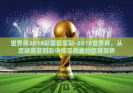 世界杯2018彩票冠军彩-2018世界杯，从足球盛宴到彩中惊喜的奇妙旅程探析