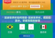 足球世界杯如何竞猜-足球世界杯，把乐在其中，掌握竞猜的秘籍