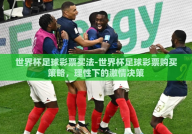 世界杯足球彩票买法-世界杯足球彩票购买策略，理性下的激情决策