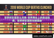 世界杯彩票怎么兑换-世界舞台上的幸运指南，世界杯彩票的兑换奥秘