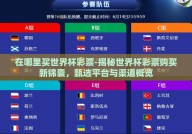 在哪里买世界杯彩票-揭秘世界杯彩票购买新锦囊，甄选平台与渠道概览