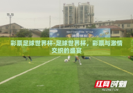 彩票足球世界杯-足球世界杯，彩票与激情交织的盛宴