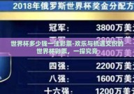世界杯多少钱一注彩票-欢乐与机遇交织的世界杯彩票，一探究竟