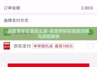 买世界杯彩票怎么买-买世界杯彩票的攻略与流程解析