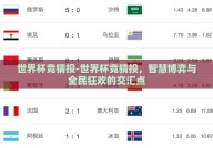 世界杯竞猜投-世界杯竞猜投，智慧博弈与全民狂欢的交汇点