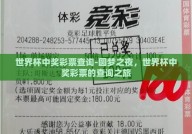 世界杯中奖彩票查询-圆梦之夜，世界杯中奖彩票的查询之旅