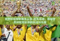 世界杯冠军彩票怎么玩-欢乐足球，揭秘世界杯冠军彩票的玩法与乐趣