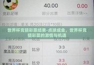 世界杯竞猜彩票结果-点球成金，世界杯竞猜彩票的激情与机遇