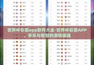 世界杯彩票app软件大全-世界杯彩票APP，享乐与智慧的激情碰撞