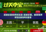 足球彩票世界杯玩法-足球彩票，解锁世界杯玩法的多彩篇章