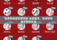 世界杯网售彩票无望-希望破灭，世界杯无望于网售彩票