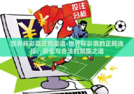 世界杯彩票正规渠道-世界杯彩票的正规选择，安全与合法的双赢之道