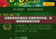 巴西世界杯彩票玩法-巴西世界杯彩票，揭秘其独特玩法与乐趣
