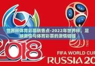 世界杯体育彩票销售点-2022年世界杯，足球激情与体育彩票的激情碰撞