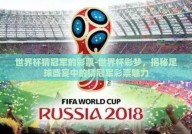 世界杯猜冠军的彩票-世界杯彩梦，揭秘足球盛宴中的猜冠军彩票魅力