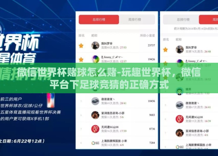 微信世界杯赌球怎么赌-玩趣世界杯,微信平台下足球竞猜的正确方式 微信世界杯赌球怎么赌-玩趣世界杯,微信平台下足球竞猜的正确方式