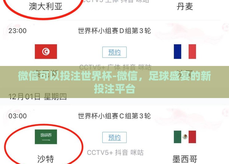 微信可以投注世界杯-微信,足球盛宴的新投注平台 微信可以投注世界杯-微信,足球盛宴的新投注平台