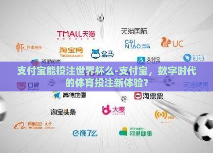 支付宝能投注世界杯么-支付宝，数字时代的体育投注新体验？