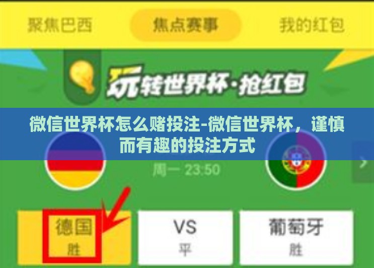 微信世界杯怎么赌投注-微信世界杯,谨慎而有趣的投注方式 微信世界杯怎么赌投注-微信世界杯,谨慎而有趣的投注方式