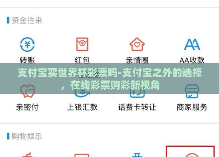 支付宝买世界杯彩票吗-支付宝之外的选择,在线彩票购彩新视角 支付宝买世界杯彩票吗-支付宝之外的选择,在线彩票购彩新视角