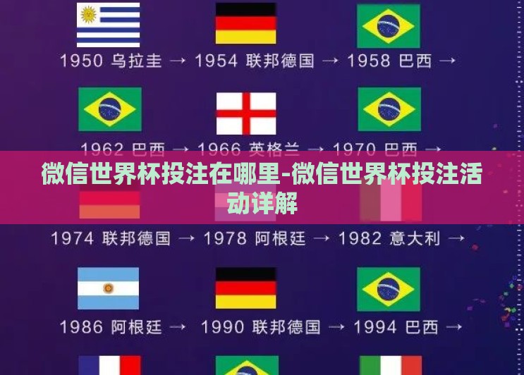 微信世界杯投注在哪里-微信世界杯投注活动详解
